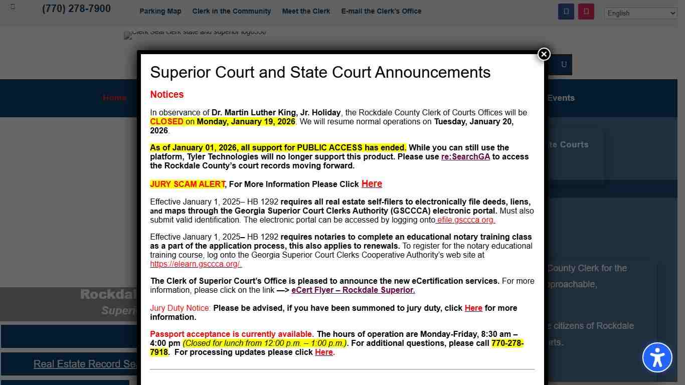 Home - Rockdale County Clerk of Superior and State Courts